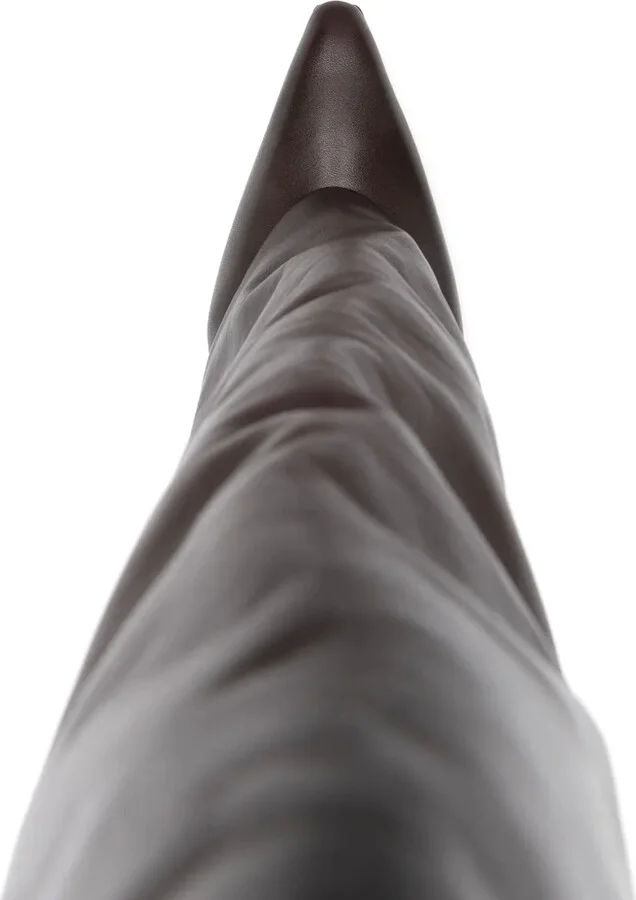 90mm Leather Boots - Image 4
