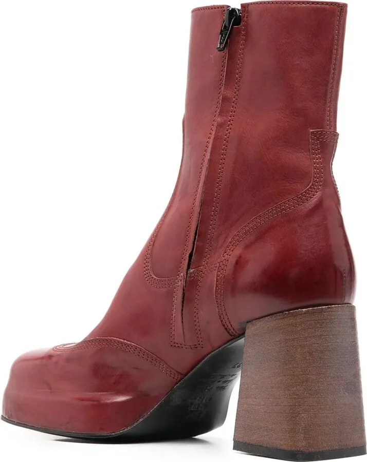 90mm Leather Boots - Image 3