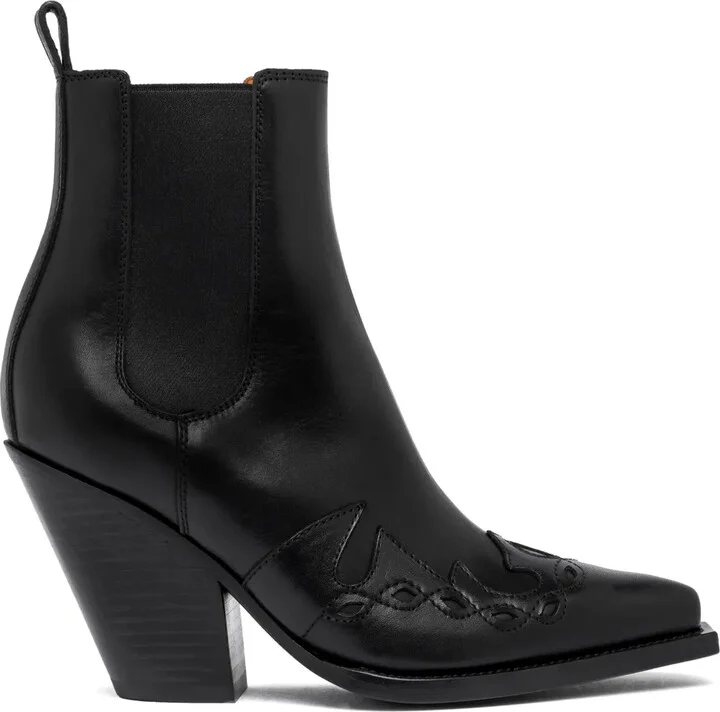90mm Leather Boots