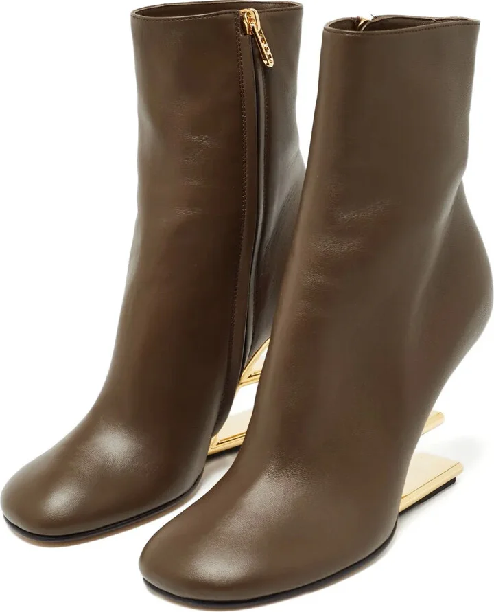 90mm Leather Boots