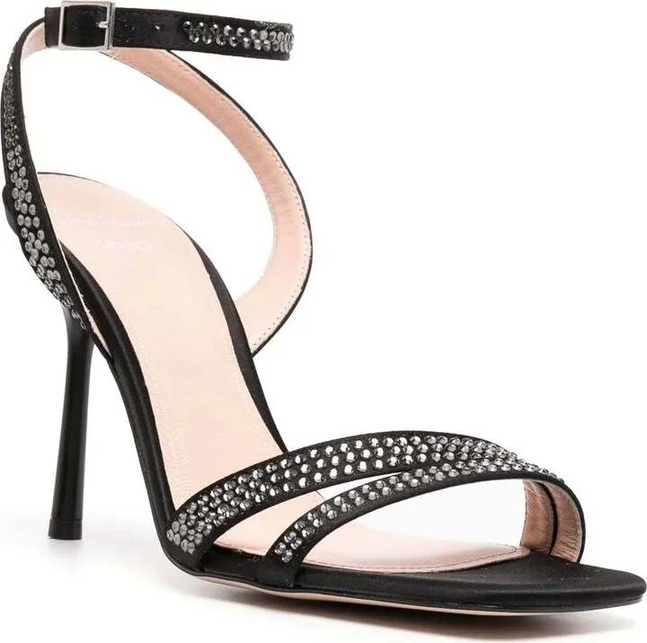90mm Leather Embellished Sandals - Image 2