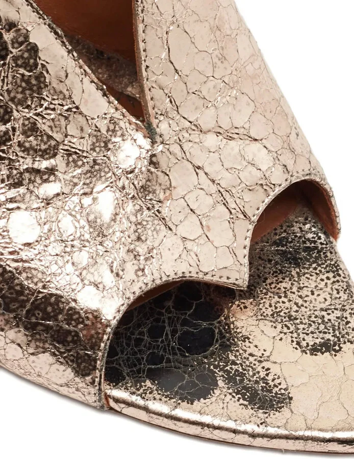 90mm Leather Heeled Mules - Image 3