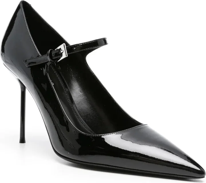 90mm Leather Heeled Pumps - Image 2