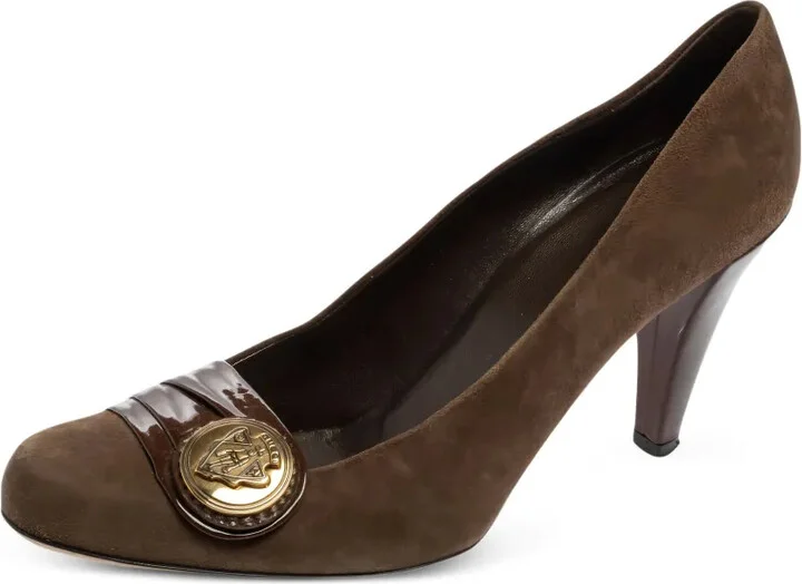 90mm Leather Heeled Pumps - Image 2