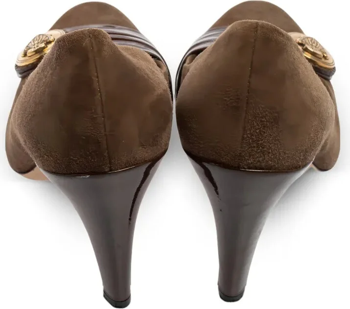 90mm Leather Heeled Pumps - Image 3