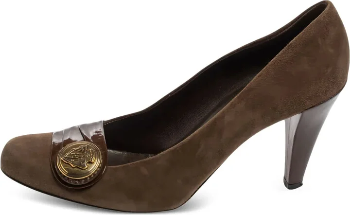 90mm Leather Heeled Pumps