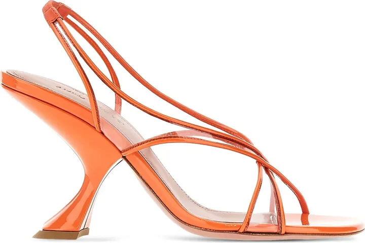 90mm Leather Heeled Pumps