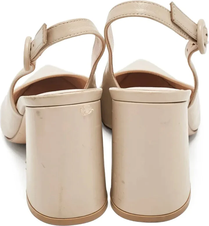 90mm Leather Heeled Sandals - Image 3
