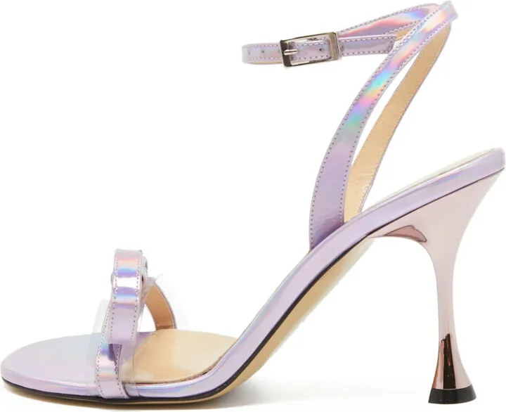 90mm Leather Heeled Sandals