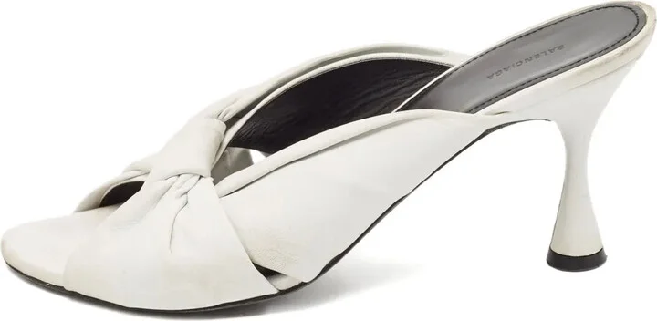 90mm Leather Knot-Detail Sandals