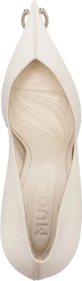 90mm Leather Piercing Fang Pumps - Image 4