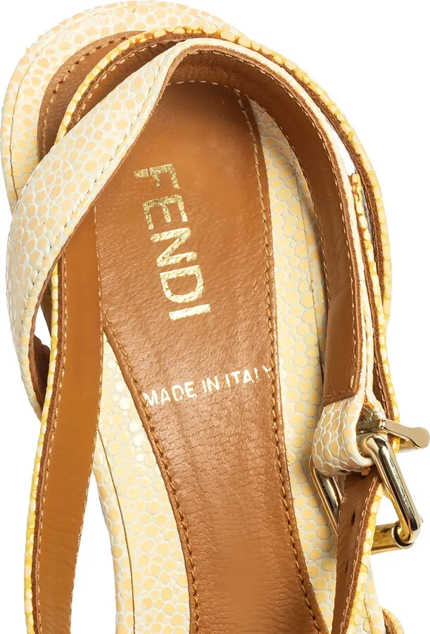 90mm Leather Platform Sandals - Image 5