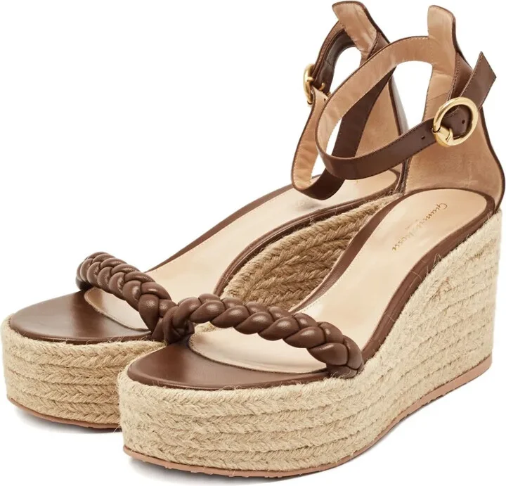 90mm Leather Platform Sandals - Image 2