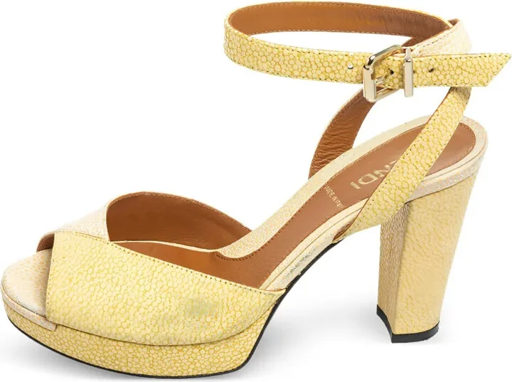 90mm Leather Platform Sandals