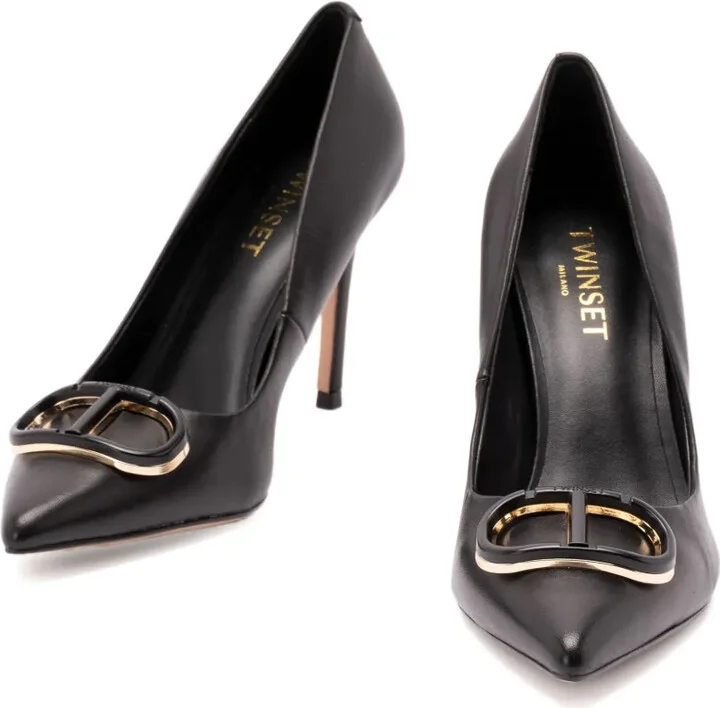 90mm Leather Pointed-Toe Pumps - Image 4