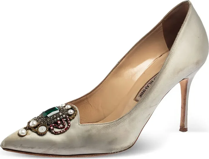 90mm Leather Pumps - Image 2