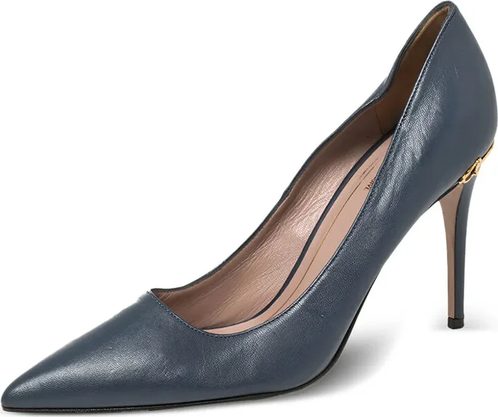 90mm Leather Pumps - Image 2