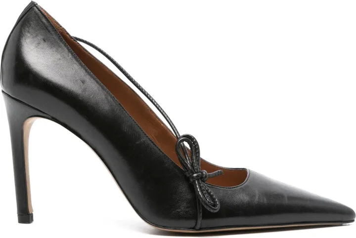 90mm Leather Pumps