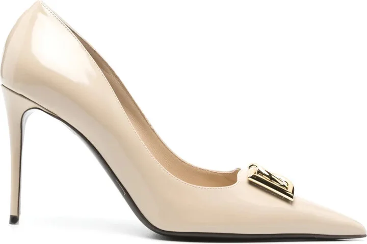 90mm Leather Pumps