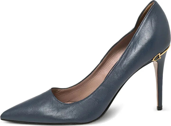 90mm Leather Pumps