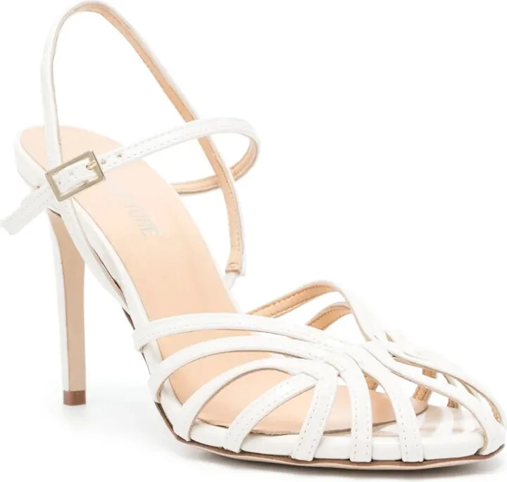 90mm Leather Sandals - Image 2