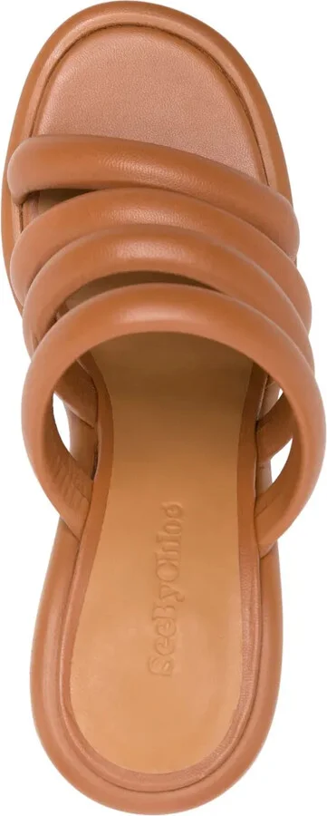 90mm Leather Sandals - Image 4
