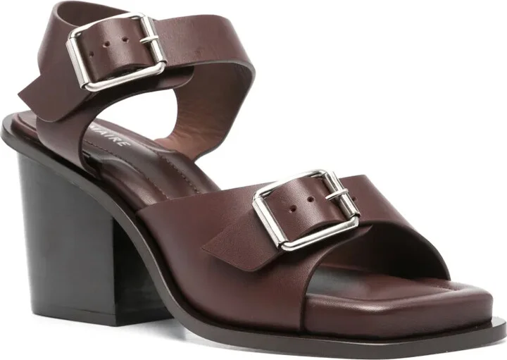 90mm Leather Sandals - Image 2