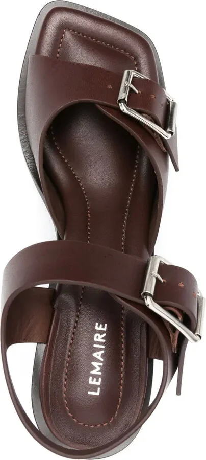 90mm Leather Sandals - Image 4