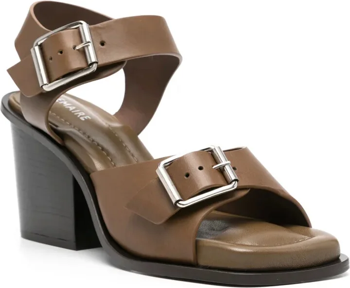 90mm Leather Sandals - Image 2