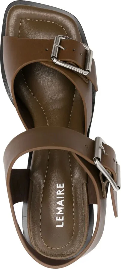 90mm Leather Sandals - Image 4