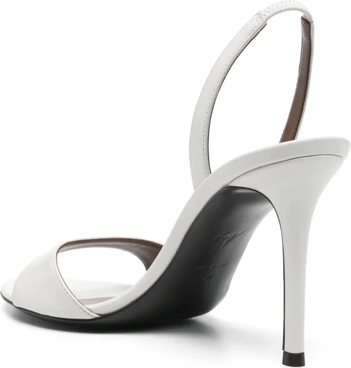 90mm Leather Sandals - Image 3