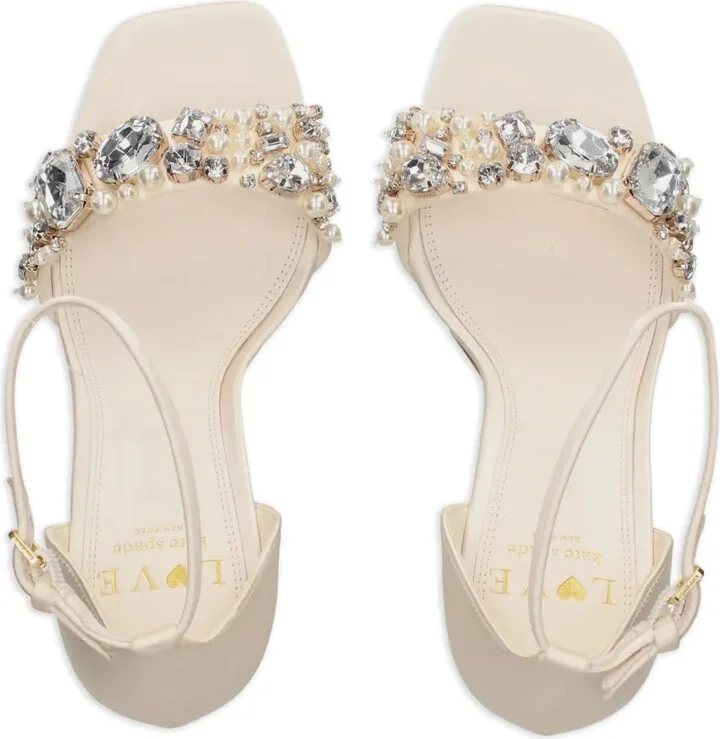 90mm Leather Sandals - Image 4