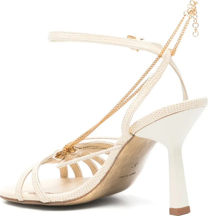 90mm Leather Sandals - Image 3