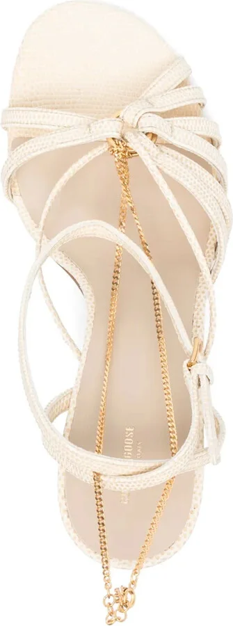 90mm Leather Sandals - Image 4