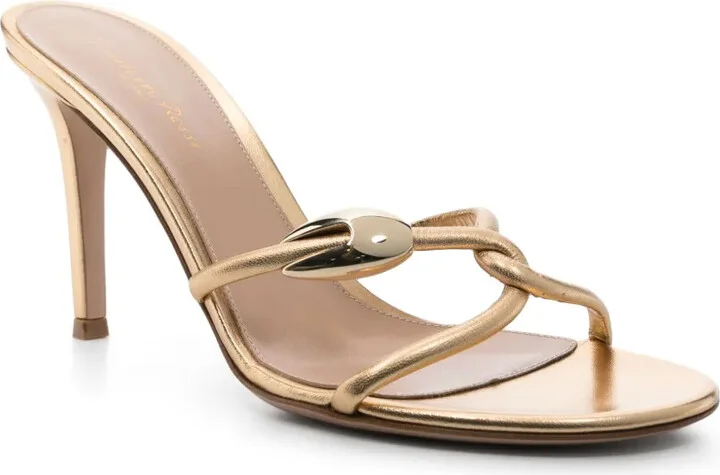 90mm Leather Sandals - Image 2