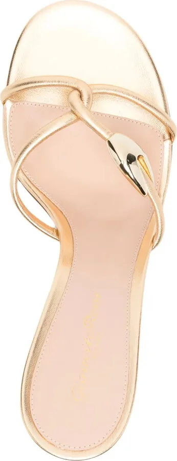 90mm Leather Sandals - Image 4