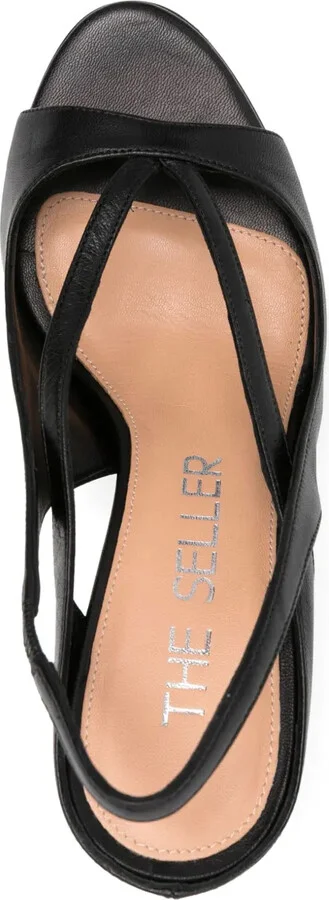 90mm Leather Sandals - Image 4