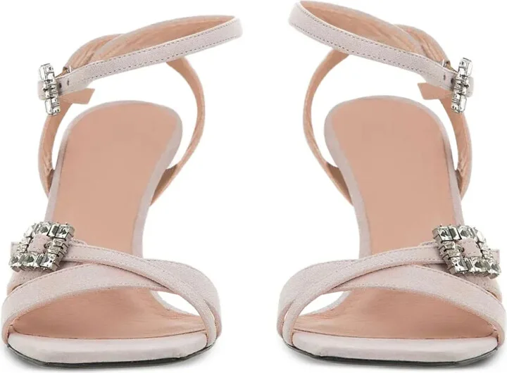90mm Leather Sandals - Image 3