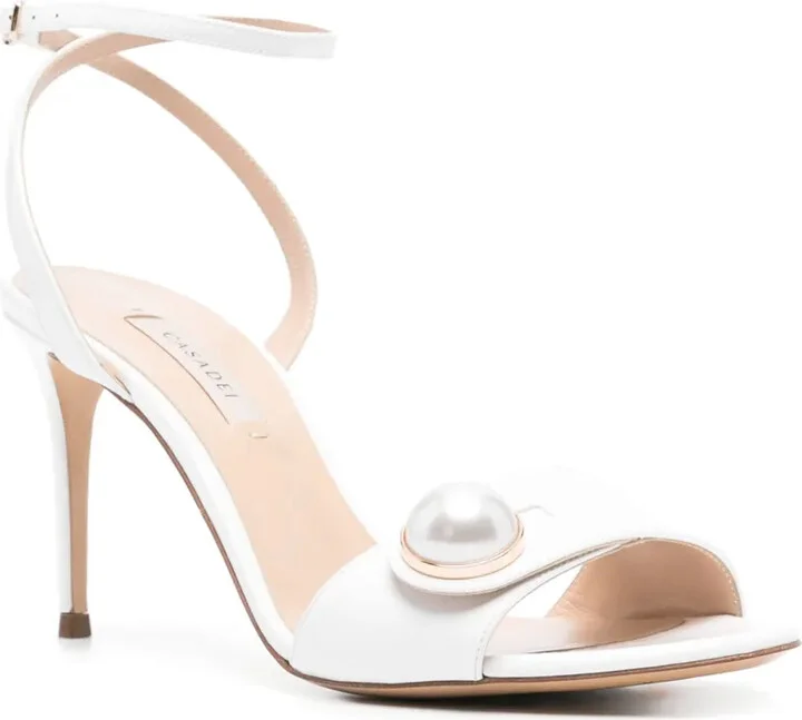 90mm Leather Sandals - Image 2