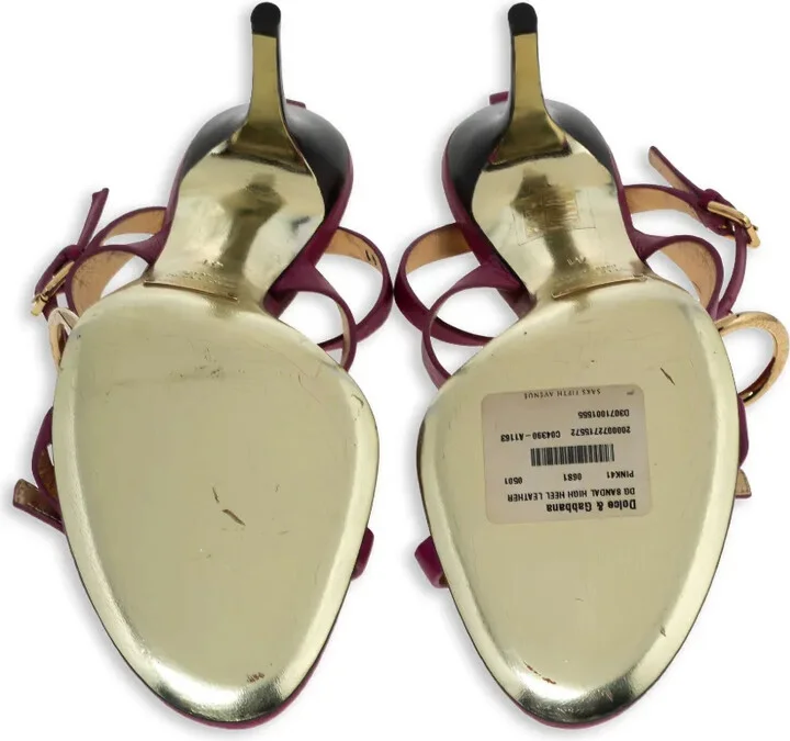 90mm Leather Sandals - Image 4