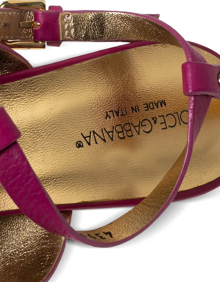 90mm Leather Sandals - Image 5