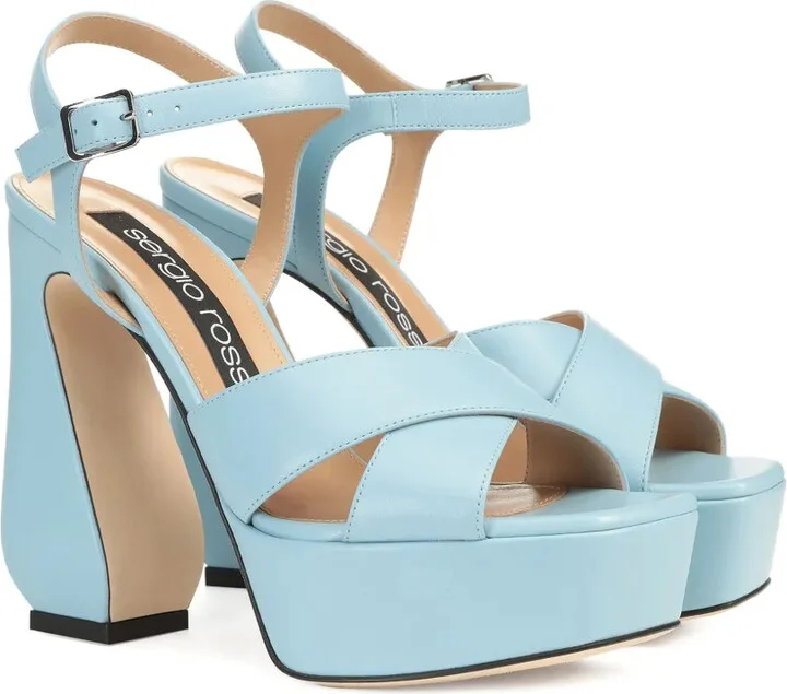 90mm Leather Sandals - Image 2
