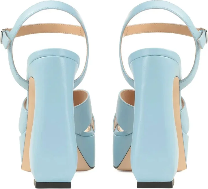 90mm Leather Sandals - Image 3