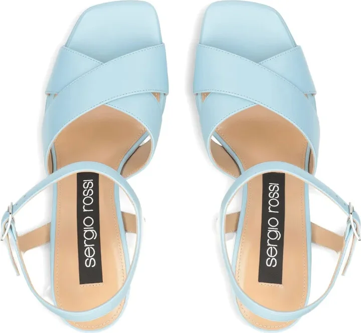 90mm Leather Sandals - Image 4
