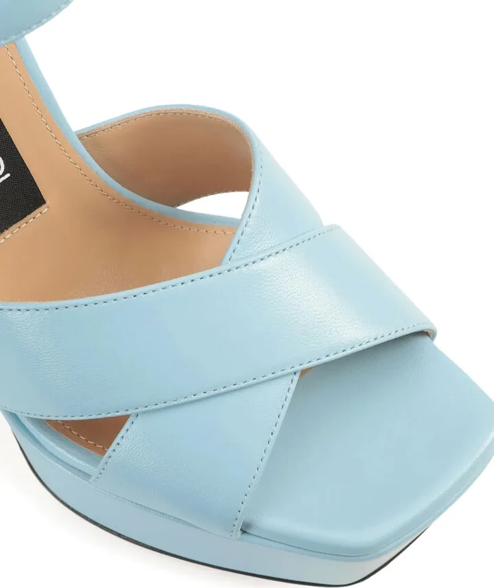90mm Leather Sandals - Image 5
