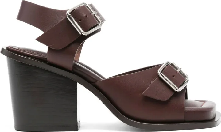 90mm Leather Sandals