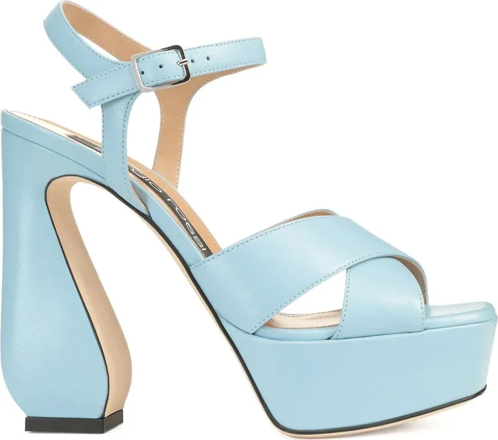 90mm Leather Sandals