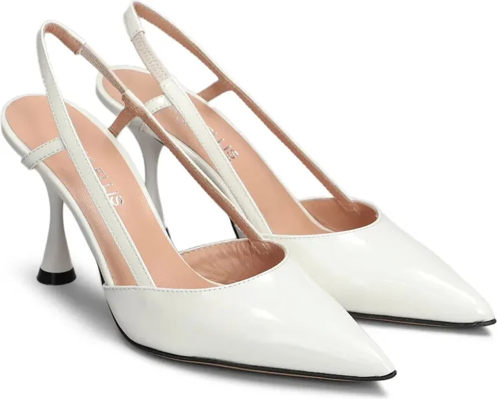 90mm Leather Slingback Pumps - Image 2