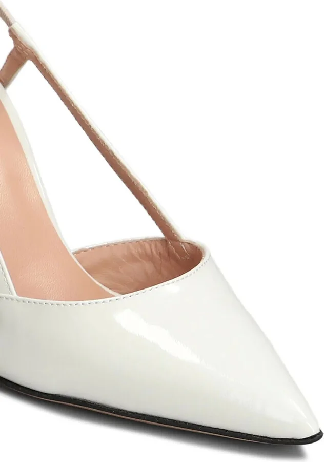 90mm Leather Slingback Pumps - Image 5