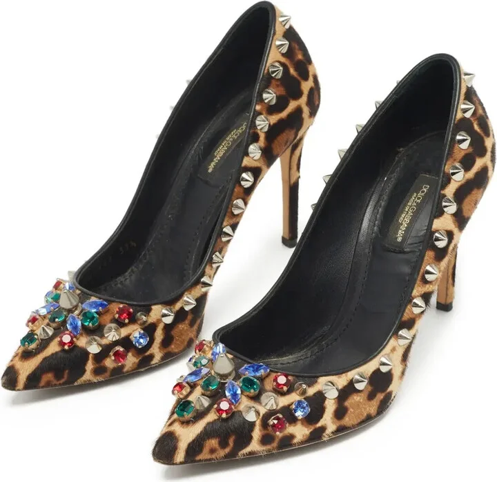 90mm Leopard-Print Heeled Pumps - Image 2